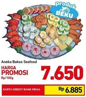 Promo Harga Aneka Bakso Seafood per 100 gr - Carrefour