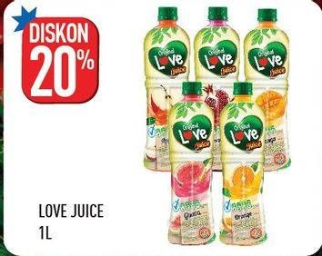 Promo Harga LOVE Juice 1 ltr - Hypermart