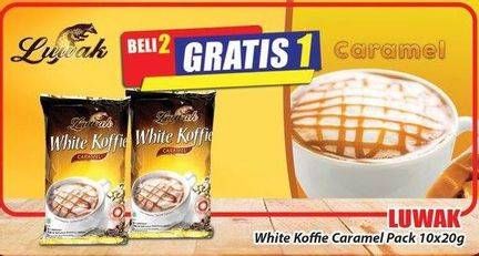 Promo Harga Luwak White Koffie per 10 sachet 20 gr - Hari Hari