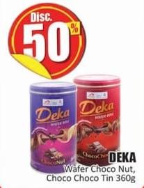Promo Harga DEKA Wafer Choco Nut, Choco Choco Tin 360g  - Hari Hari