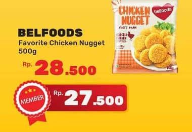 Promo Harga Belfoods Nugget Chicken Nugget 500 gr - Yogya