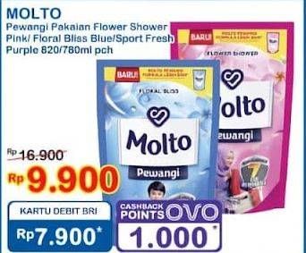 Promo Harga Molto Pewangi Flower Shower, Floral Bliss, Sports Fresh 780 ml - Indomaret