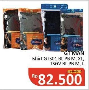 Promo Harga GT MAN T-Shirt GTS-01, TSGV  - Alfamidi