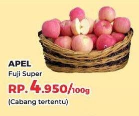 Promo Harga Apel Fuji Super per 100 gr - Yogya