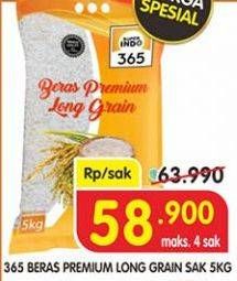 Promo Harga 365 Beras 5 kg - Superindo