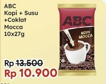 Promo Harga ABC Kopi Mocca per 10 sachet 27 gr - Indomaret