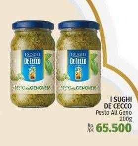 Promo Harga DE CECCO Pesto Alla Genovese 200 gr - LotteMart