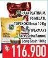 Promo Harga Raja Platinum Beras Slyp Super 10 kg - Hypermart
