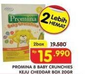 Promo Harga PROMINA 8+ Baby Crunchies Keju per 2 box 20 gr - Superindo