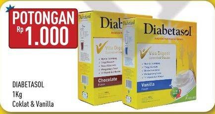 Promo Harga DIABETASOL Special Nutrition for Diabetic Coklat, Vanila 1 kg - Hypermart
