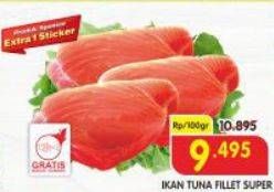 Promo Harga Tuna Fillet per 100 gr - Superindo