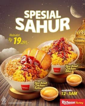 Promo Harga Spesial Sahur  - Richeese Factory