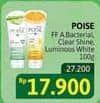 Promo Harga Poise Facial Foam Anti Bacterial, Clear Shine, Luminous White 100 gr - Alfamidi