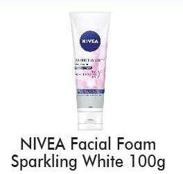 Promo Harga NIVEA Facial Foam Sparkling White 100 gr - Alfamart