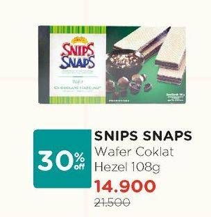 Promo Harga SNIPS SNAP Chocolate Wafer Hazel 108 gr - Watsons