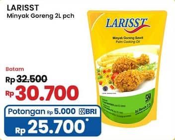 Promo Harga Larisst Minyak Goreng 2000 ml - Indomaret