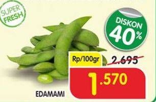 Promo Harga Edamame per 100 gr - Superindo