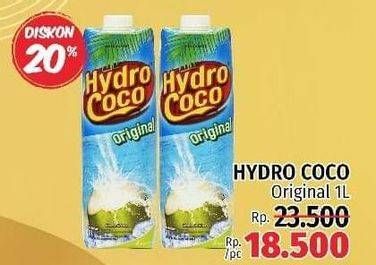 Promo Harga HYDRO COCO Minuman Kelapa Original 1000 ml - LotteMart
