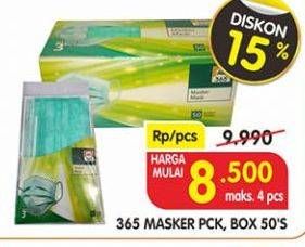 Promo Harga 365 Masker 50 pcs - Superindo