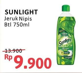 Promo Harga Sunlight Pencuci Piring Jeruk Nipis 100 750 ml - Alfamidi