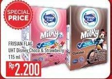 Promo Harga FRISIAN FLAG Susu UHT Milky Chocolate, Strawberry 115 ml - Hypermart