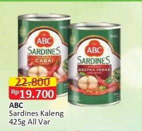 Promo Harga ABC Sardines All Variants 425 gr - Alfamart