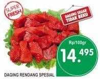 Promo Harga Daging Rendang Sapi Spesial per 100 gr - Superindo