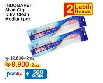 Promo Harga Indomaret Sikat Gigi Ultra Clean Medium  - Indomaret