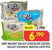 Promo Harga GERY Malkist Chocolate Coconut, Coconut, Matcha Latte  - Superindo