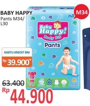 Promo Harga Baby Happy Body Fit Pants L30, M34 30 pcs - Alfamidi