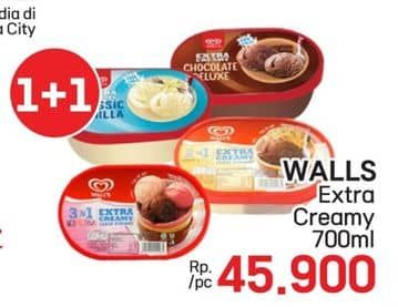 Promo Harga Walls Ice Cream 700 ml - LotteMart