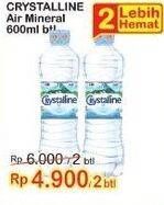 Promo Harga CRYSTALLINE Air Mineral 600 ml - Indomaret