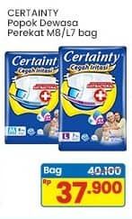 Promo Harga Certainty Adult Diapers Pants M8, L7 7 pcs - Indomaret