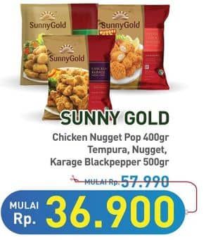 Promo Harga Sunny Gold Chicken Nugget/Tempura/Karage  - Hypermart