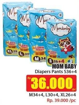 Promo Harga MOM BABY Baby Pants S36+4 40 pcs - Hari Hari