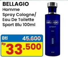 Promo Harga Bellagio Sport Spray Cologne Blu 100 ml - Indomaret