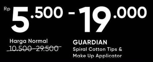 Promo Harga Guardian Spiral Cotton Tips/Make Up Applicator  - Guardian