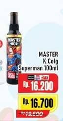Promo Harga Master Kids Spray Cologne Superman 100 ml - Alfamart