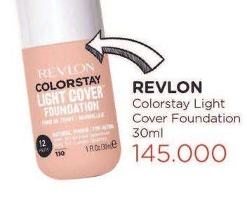 Promo Harga REVLON Colorstay Light Cover Foundation 30 ml - Watsons