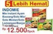 Promo Harga INDOMIE Mi Kuah Ayam Bawang, Soto Mie, Soto Medan, Soto Lamongan, Soto Banjar Limau Kuit 69 gr - Indomaret