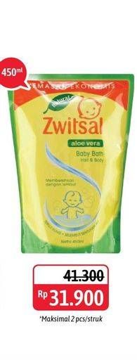 Promo Harga ZWITSAL Natural Baby Bath 2 In 1 Hair Body 450 ml - Alfamidi