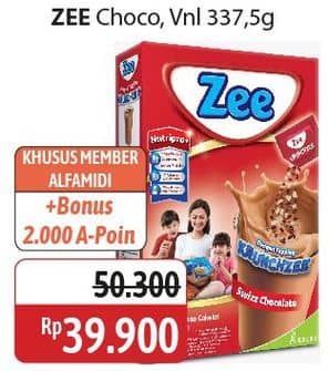 Promo Harga ZEE Susu Bubuk Swizz Chocolate, Vanilla Twist 350 gr - Alfamidi