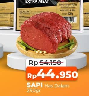 Promo Harga Daging Has Dalam (Tenderloin) per 250 gr - Yogya