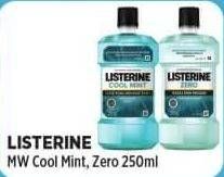 Promo Harga LISTERINE Mouthwash Antiseptic Cool Mint, Zero 250 ml - Alfamart