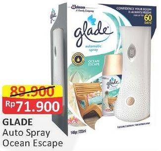 Promo Harga GLADE Matic Spray Refill Ocean Escape  - Alfamart