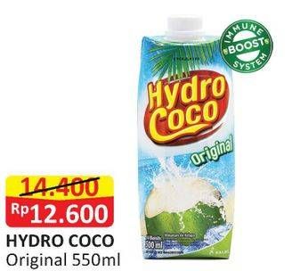 Promo Harga HYDRO COCO Minuman Kelapa Original 550 ml - Alfamart
