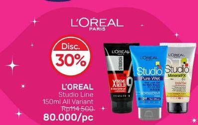 Promo Harga LOREAL Studio Line Hair Gel All Variants 150 ml - Guardian