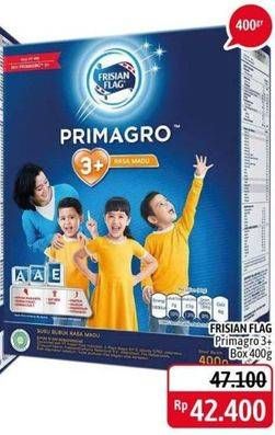 Promo Harga FRISIAN FLAG Primagro 3+ Madu 400 gr - Alfamidi