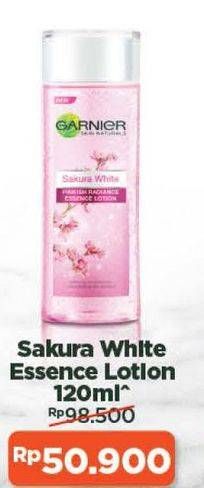 Promo Harga GARNIER Sakura White Essence 120 ml - Alfamart