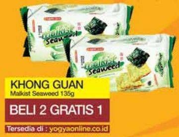 Promo Harga KHONG GUAN Malkist Seaweed 135 gr - Yogya